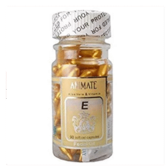 Animate Aloe Vera & Vitamin Facial Oil 60 Soft Gel Capsules